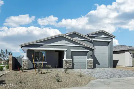 New construction Single-Family house 32094 N Buckaroo Rd, San Tan Valley, AZ 85140 plan Opal RV Garage - image