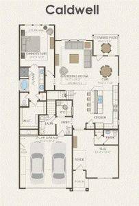 Pulte Homes, Caldwell floor plan