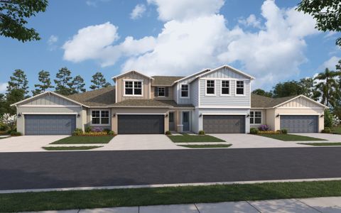 New construction Townhouse house 9230 Gulf Haven Dr, Parrish, FL 34221 Osprey- photo 1 1