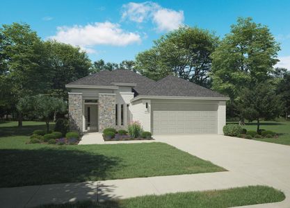 New construction Single-Family house 258 Little Bridge Drive, Lavon, TX 75166 Amber | Elevon- photo 0