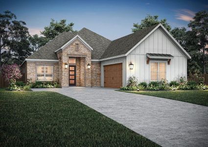 New construction Single-Family house 101 W Luna Blue Ln, Jarrell, TX 76537 plan Kingsley - image