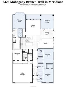 New construction Single-Family house 6426 Mahogany Branch Trl, Manvel, TX 77578 plan Brentwood - image