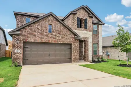 New construction Single-Family house 10419 Dragonfish Ave, Boerne, TX 78006 plan Evergreen - image