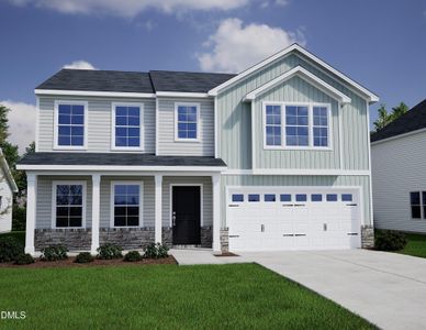 New construction Single-Family house 8 Lotus Bend Wy, Youngsville, NC 27596 plan Russell - image