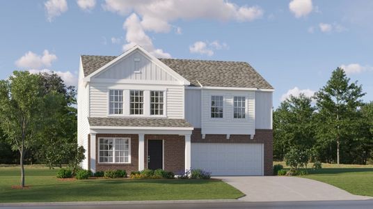 New construction Single-Family house 1636 Cottage Creek Dr, Bessemer City, NC 28016 plan Hughes - image
