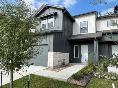 New construction Townhouse house 8611 Wellspring Loop, Round Rock, TX 78665 Plan K- photo 0