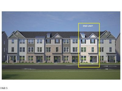 New construction Townhouse house 610 Thatch Ln, Knightdale, NC 27545 plan The Avery Exterior - image