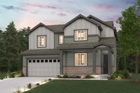 New construction Single-Family house 42571 Kinloch Trl, Elizabeth, CO 80107 plan Powell - image