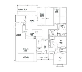New construction Single-Family house 906 Perkins Rd, Poolville, TX 76487 plan Carraway - image 3