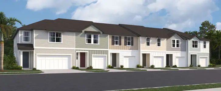 New construction Townhouse house 7618 Deer Valley Cir, Tampa, FL 33635 plan Surf - image