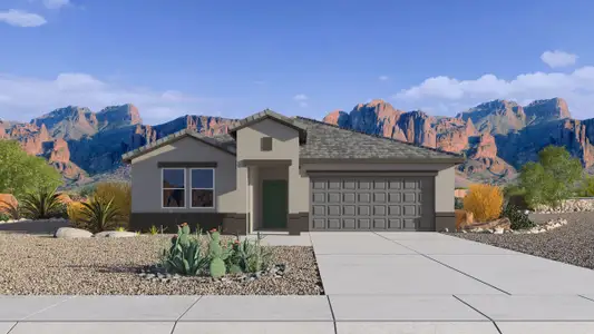 New construction Single-Family house 38185 W Capri Ave, Maricopa, AZ 85138 plan Saguaro - image