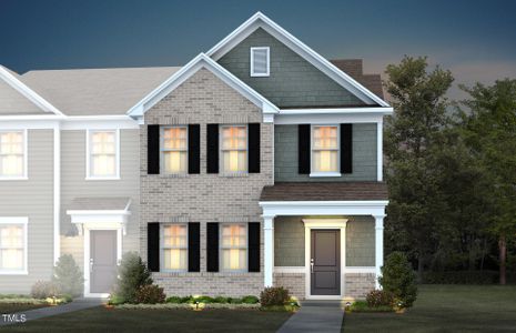 New construction Townhouse house 446 Ribbon Rail Street, Fuquay Varina, NC 27526 Savanna- photo 0