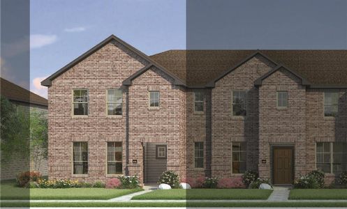 New construction Townhouse house 209 Wagon Spoke Way, Fort Worth, TX 76120 Bowie 4B1- photo 0