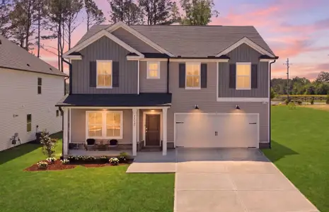 New construction Single-Family house 212 Armorial Ct, Willow Spring, NC 27592 plan Hampton - image