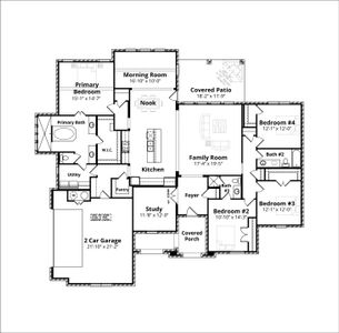 New construction Single-Family house 2201 Paddington Wy, Lorena, TX 76655 plan Barcelona - image
