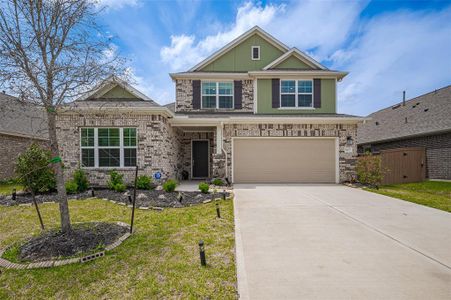 New construction Single-Family house 8619 Jetty Glen Dr, Cypress, TX 77433 Barbosa - Smart Series- photo 0