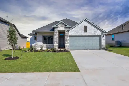 New construction Single-Family house 110 Divisadero Dr, Hutto, TX 78634 plan Brazos - image