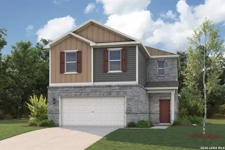 New construction Single-Family house 15463 Lonehollow Lk, San Antonio, TX 78253 plan Frederick - 2260 - image