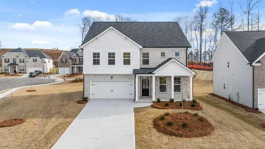 New construction Single-Family house 1728 Lacebark Elm Way, Lawrenceville, GA 30045 Summit- photo 0 0