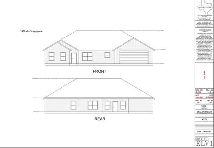 New construction Single-Family house 1229 E Gibtown Road, Poolville, TX 76487 Vail- photo 0