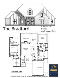 New construction Single-Family house 184 Flint Farms Dr, Concord, GA 30206 plan Bradford - image 3