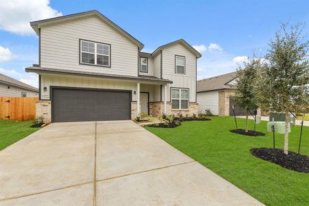 New construction Single-Family house 16997 Hazelnut Drive, Conroe, TX 77302 Medina- photo 0