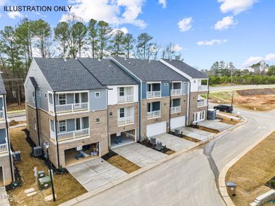 New construction Townhouse house 1117 Breadsell Ln, Wake Forest, NC 27587 Hawthorne- photo 9 9