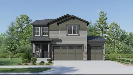 New construction Single-Family house 3551 Aspen Glen Lp, Elizabeth, CO 80107 plan Grove - image