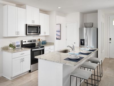 Kitchen of the Denali model at Benton Hills.