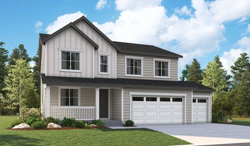 New construction Single-Family house 6374 Hidden River Ave, Loveland, CO 80538 Hemingway- photo 0