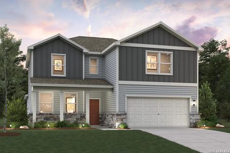 New construction Single-Family house 8650 Rucker Pond Trl, San Antonio, TX 78252 plan Trinity - 3036 - image