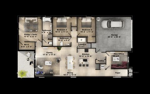 New construction Single-Family house 6398 Yucatan Dr, Azalea Park, FL 32807 plan Merida - image 3