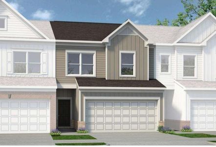 New construction Townhouse house 1147 Chastain Drive, Unit 63, Sugar Hill, GA 30518 Maddux II- photo 0