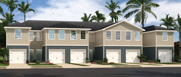 New construction Townhouse house 2516 Sadler Trace Way, Jacksonville, FL 32210 Flamingo- photo 0