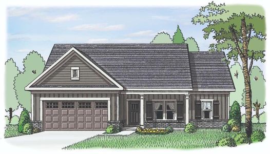 New construction Single-Family house 236 Weslyn Dr, Social Circle, GA 30025 plan (GA)Carson A 2 Front Entry - image