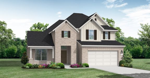 New construction Single-Family house 1329 White Daisy Ln, Georgetown, TX 78628 plan Brookshire - image