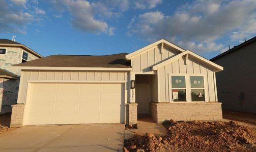 New construction Single-Family house 18042 Blue Prairie Trail, Hockley, TX 77447 Azalea II- photo 0