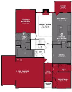 Beazer Homes Brookville Estates Avalon Floorplan.