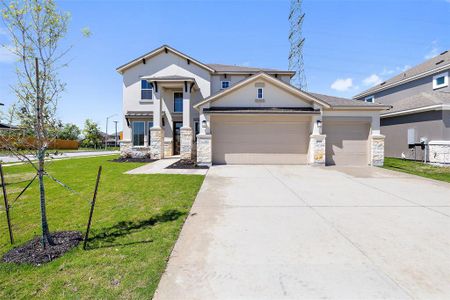 New construction Single-Family house 19105 Ariel Elena Way, Pflugerville, TX 78660 Lennox- photo 0