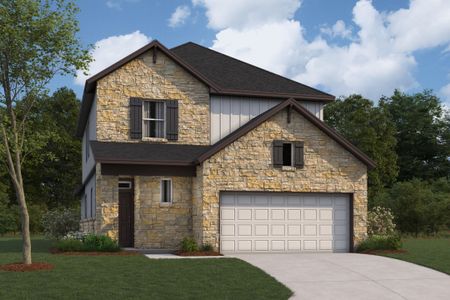 New construction Single-Family house 1403 N Roger Hanks Pkwy, Dripping Springs, TX 78620 plan Baltimore - Central Series - image
