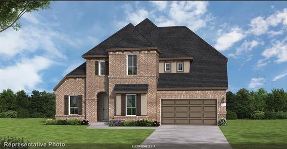 New construction Single-Family house 4725 Valley Peak Cove, Roanoke, TX 76262 Haskell II (3600-DM-50)- photo 0