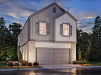 New construction Townhouse house 19935 Emerald Bend Wy, Atascocita, TX 77346 plan The Harlow (S135) - image