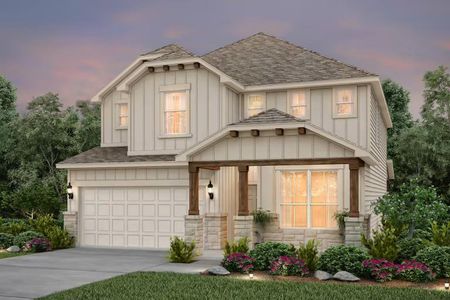 New construction Single-Family house 313 Singing Dove Wy, Liberty Hill, TX 78642 Saddlebrook- photo 0