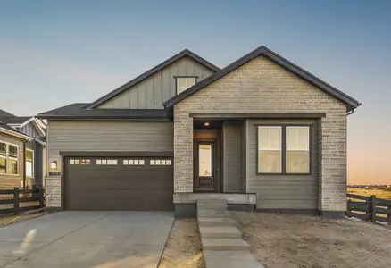 New construction Single-Family house 6749 Fawn Path Ln, Castle Pines, CO 80108 plan 4082 Heritage Elevation B - Colorado Ranch - image