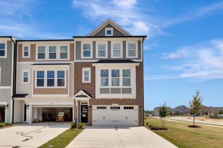 New construction Townhouse house 10002 Secluded Garden Dr, Apex, NC 27523 Kensington- photo 0
