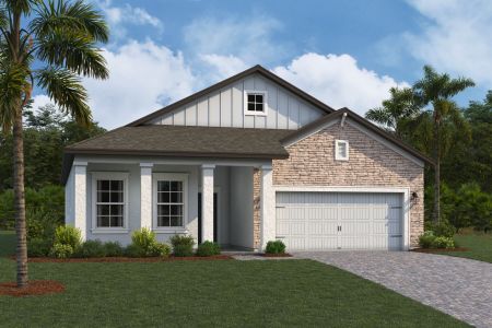 New construction Single-Family house 7571 Painted Sky Place, Land O' Lks, Land O' Lakes, FL 34637 plan Madeira II - image
