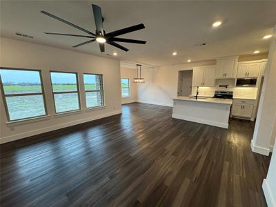 Living Room into Kitchen