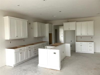 Gourmet Kitchen with White Custom Cabinetry!