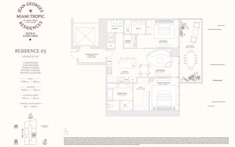 New construction Condo house 3501 Ne 1St Ave, Miami, FL 33137 plan Residences 03 - Levels 31-47 - image