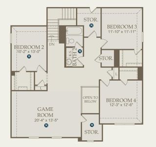 Pulte Homes, Caldwell floor plan